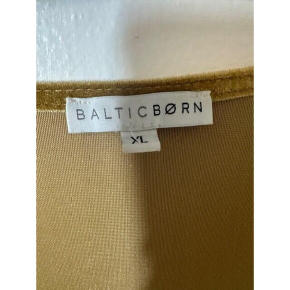 Baltic Born lavish Velvet Meghan Wrap Maxi Dress Womens XL Gold - Picture 7 of 9